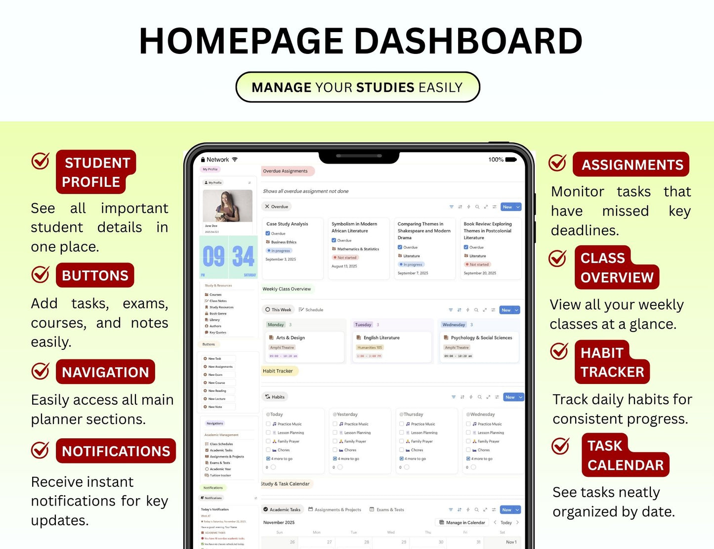 Academia University Planner