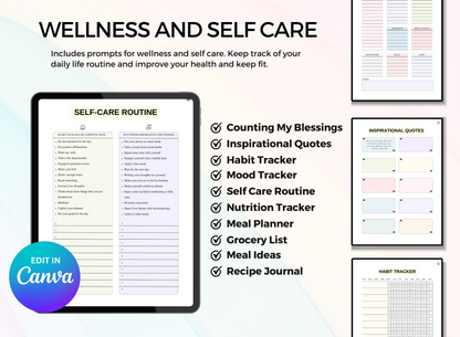 PLR Fitness Printable Planner