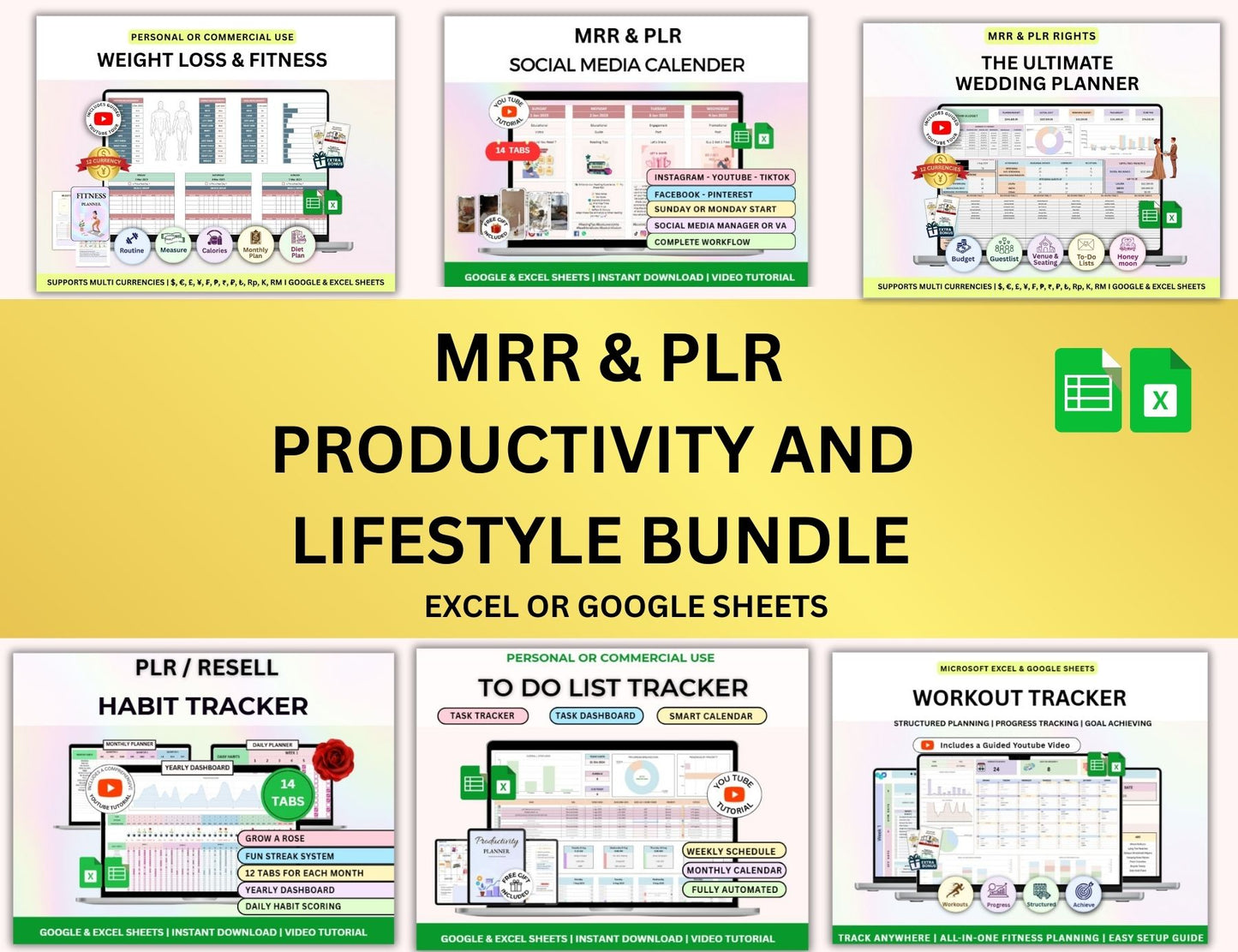MRR PLR All Shop Spreadsheets