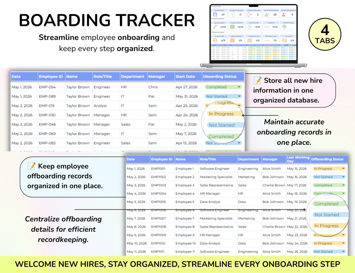 Human Resource Complete Package – 15-in-1 HR Spreadsheet Bundle