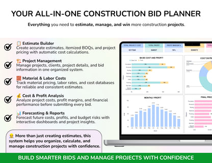 Contractor Estimate Spreadsheet — Construction Bid Calculator