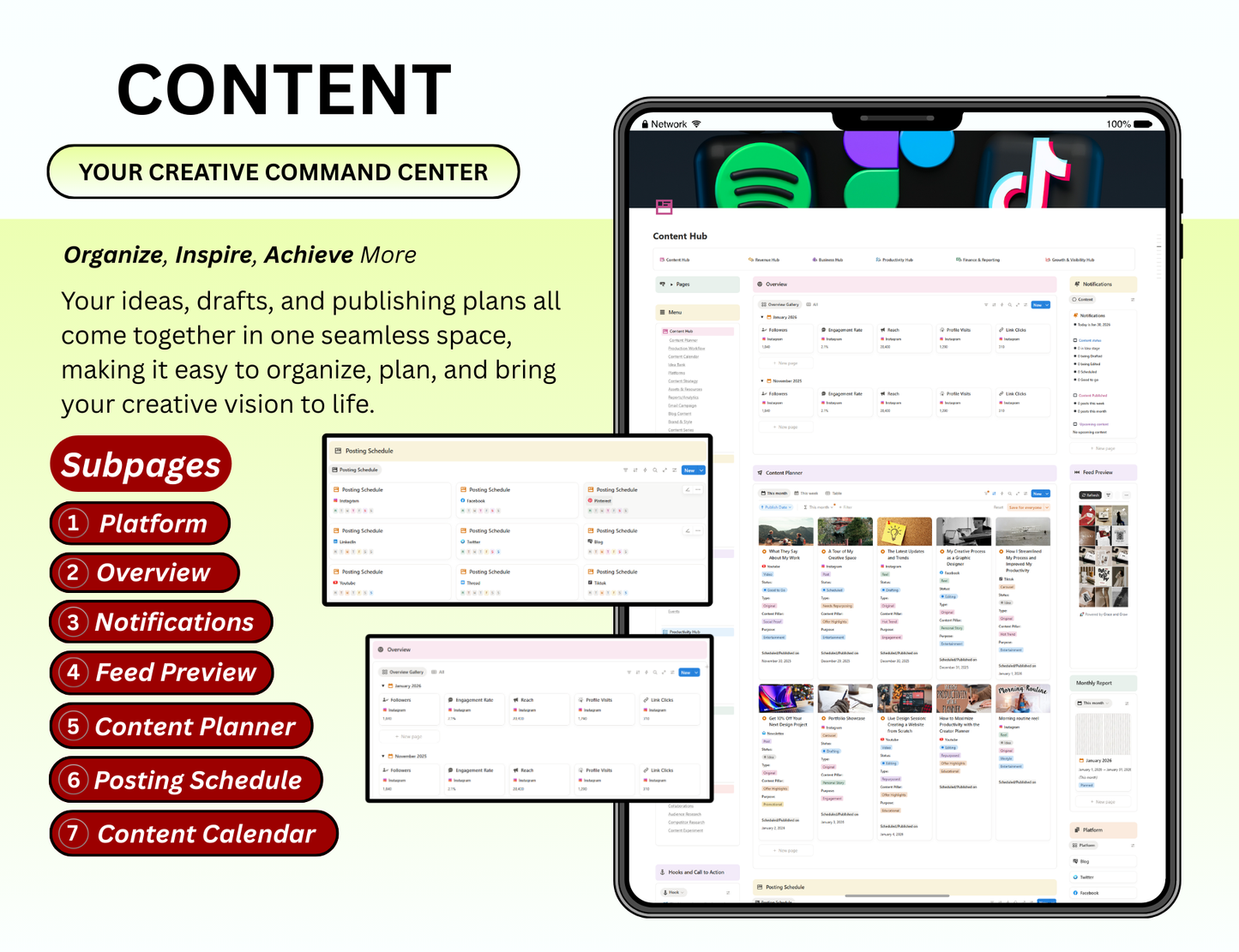 Creator Planner Notion Template