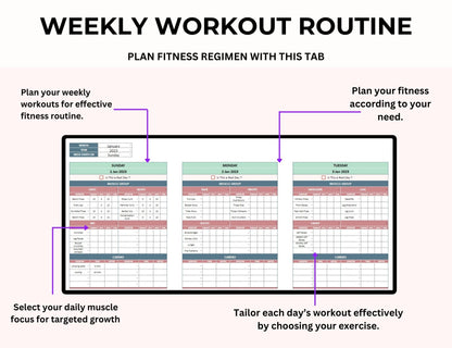 Weight Loss & Fitness Tracker Spreadsheet