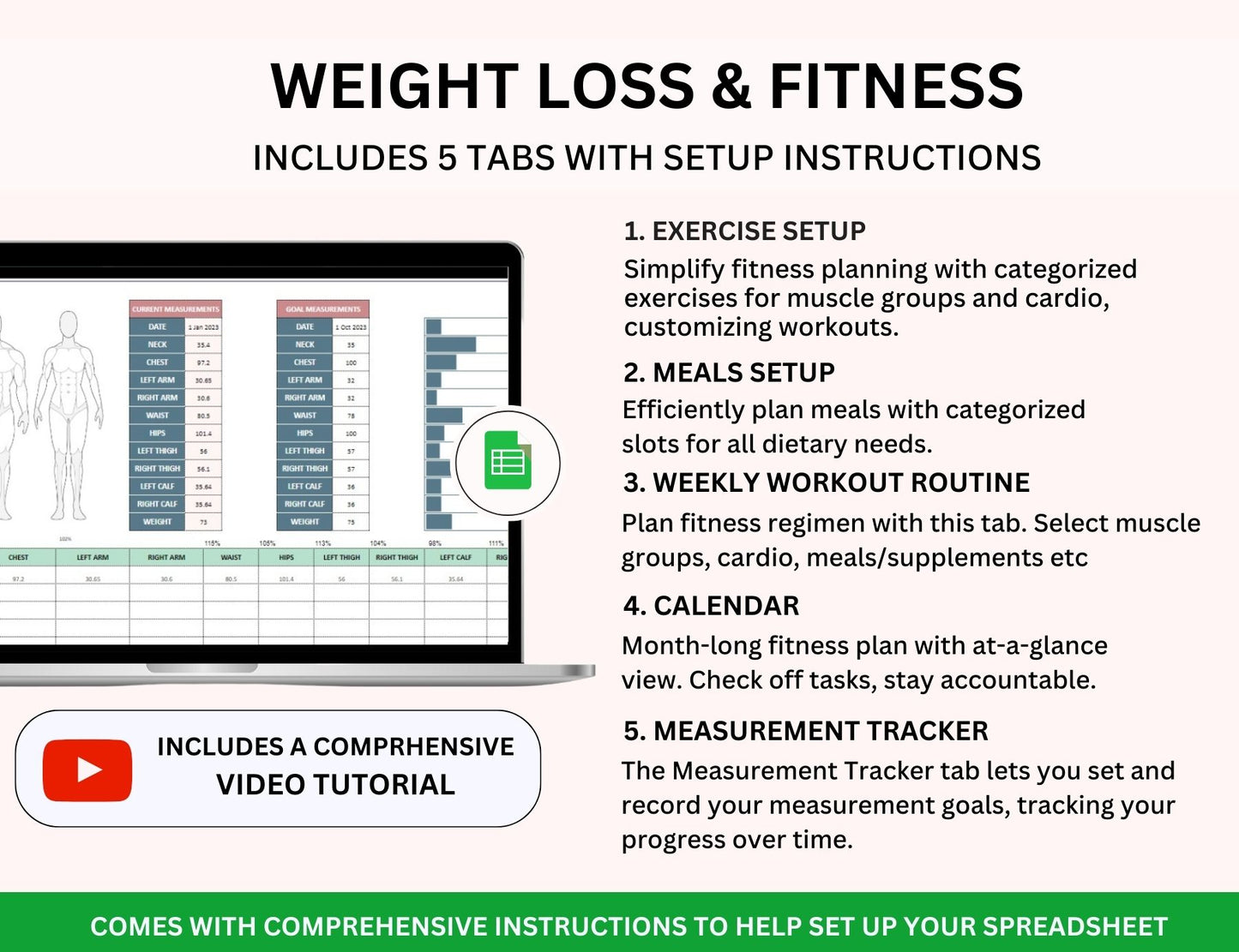 Productivity Spreadsheet Bundle with Master Resell Rights