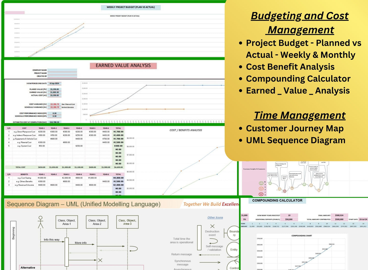 60+ Project Management Excel and PPT templates