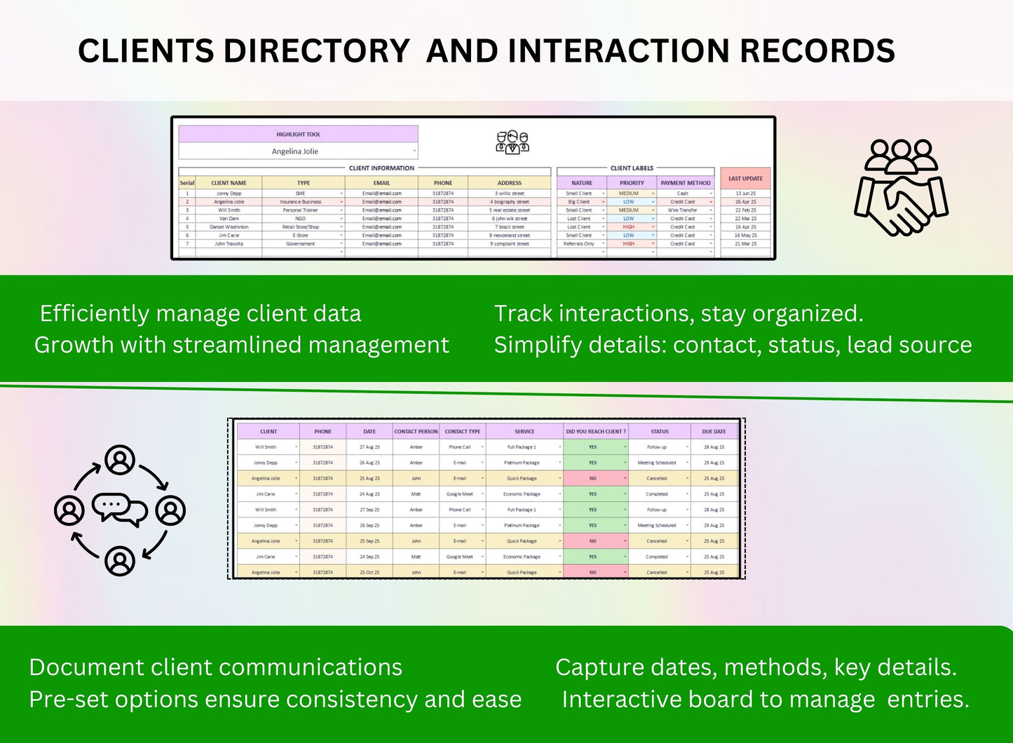 Small Business All In One Service CRM Planner