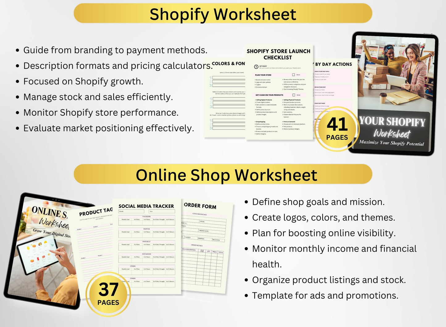 Etsy Seller Selling on Etsy Digital Product Worksheet Private Label Rights