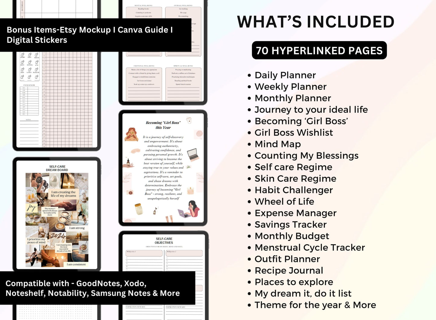 PLR Girl Planner Resell Planner with Master Resell Rights