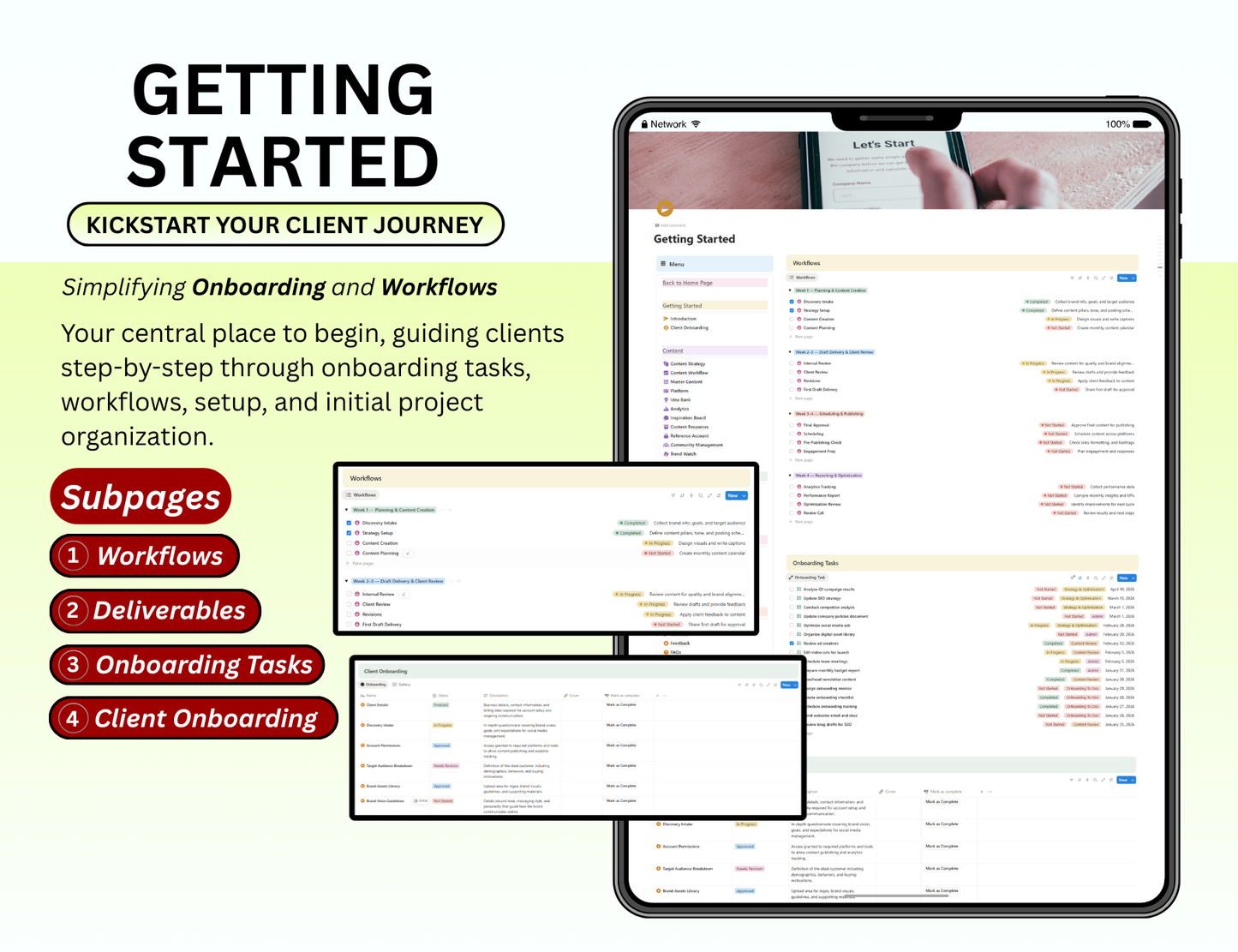 Client Portal Notion Template
