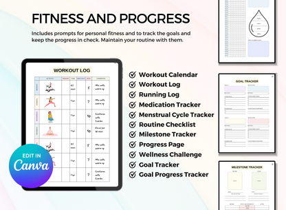PLR Fitness Printable Planner