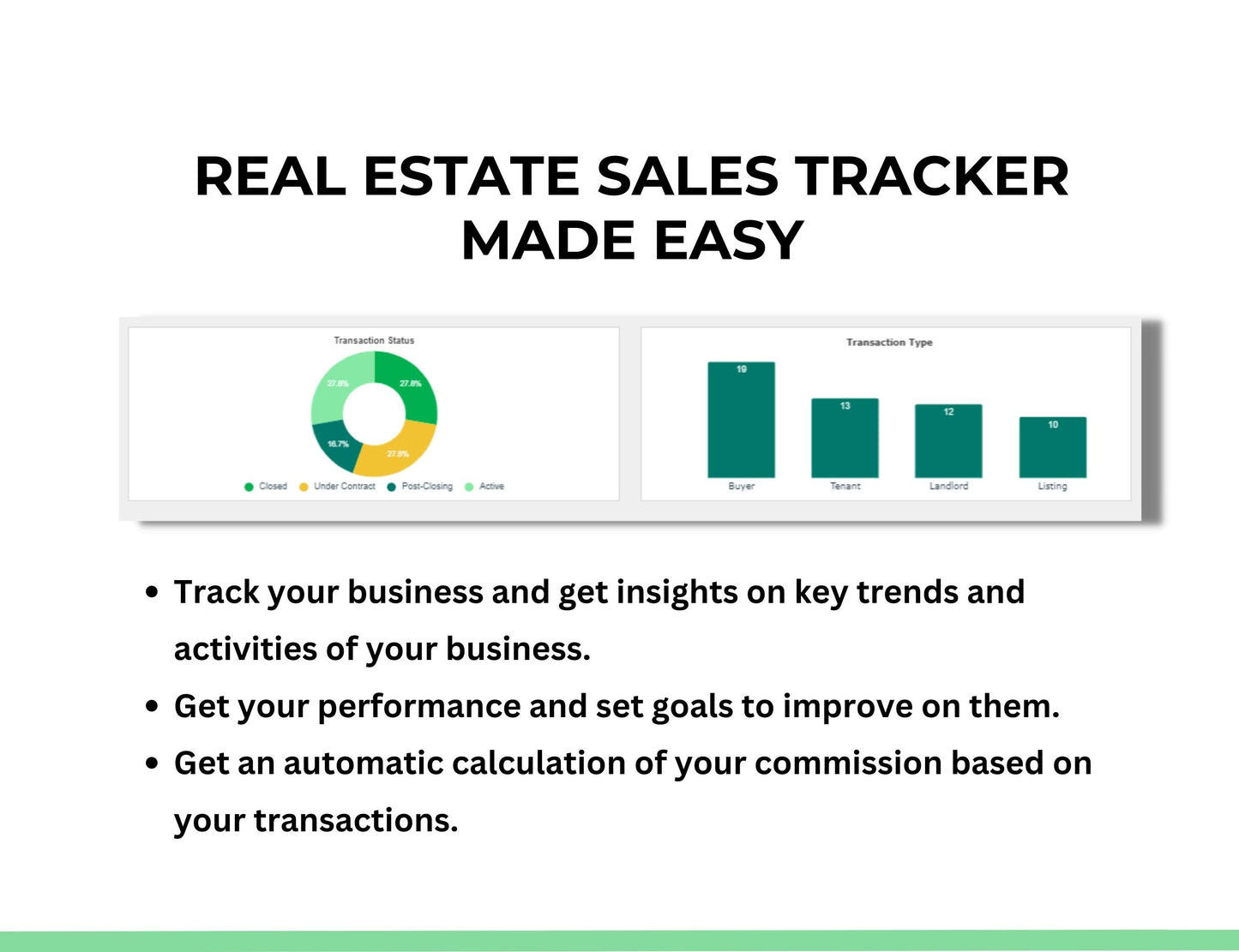 real estate sales tracker spreadsheet