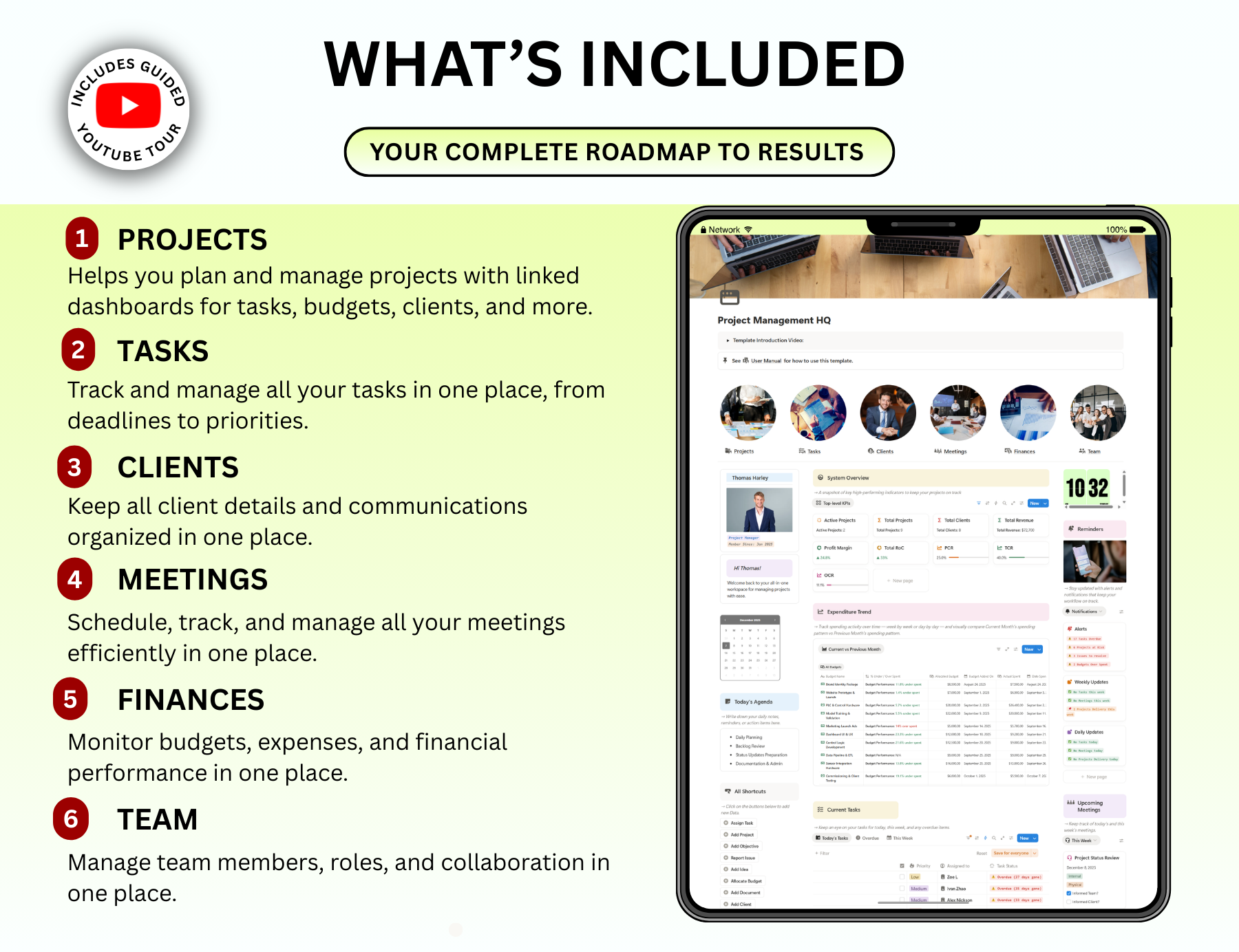 Business Notion Planner Package Pro, Notion, Notion template, Notion dashboard, Project management, Client Tracker, Business Templates