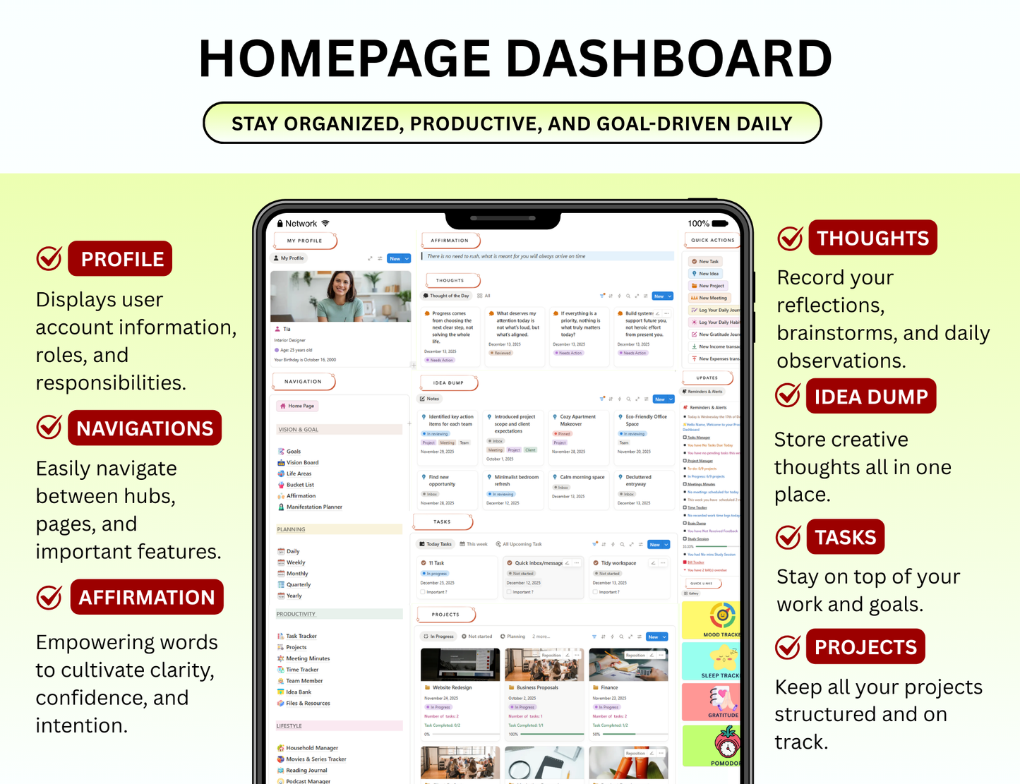second brain notion, planner 2026, notion second brain, notion planner, notion dashboard, notion 2026, notion, life planner, digital planner 2026, digital planner, aesthetic notion adhd notion, adhd daily planner