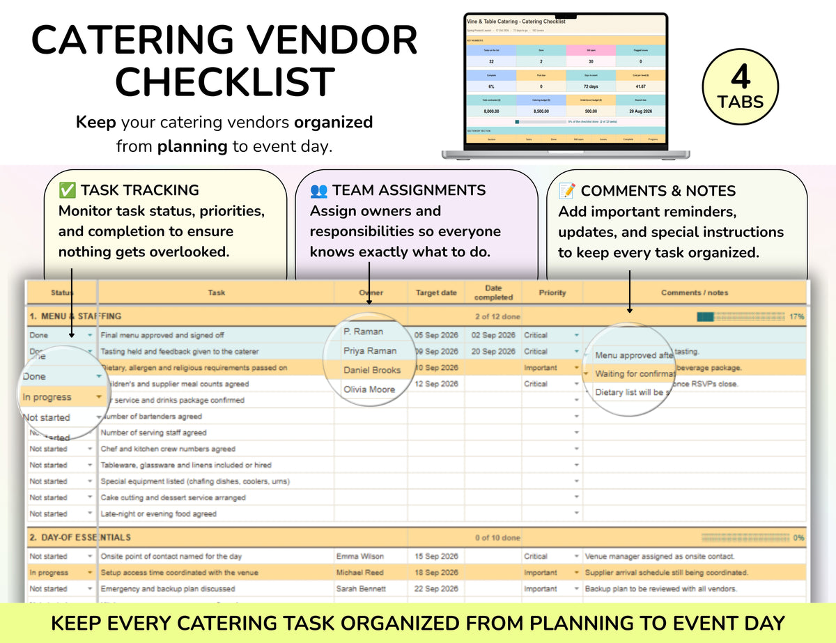 Event Planning Business Template, Party Planner, Event Management