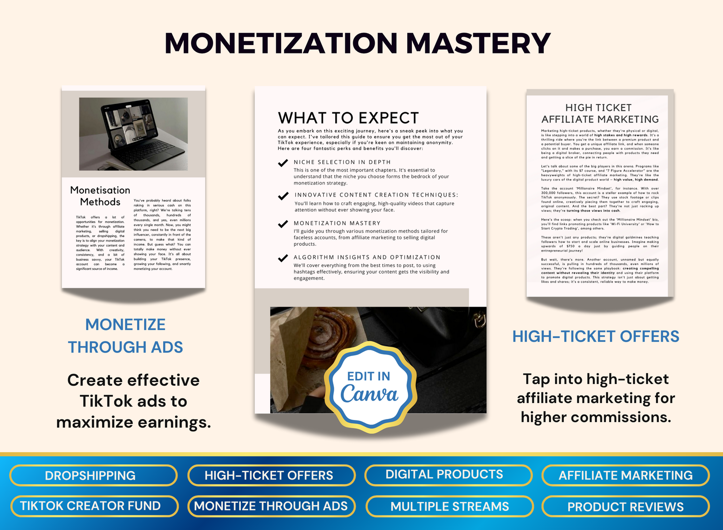 Faceless Tiktok Marketing | MRR PLR Ebook