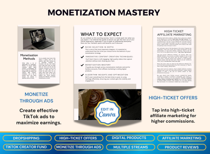 Faceless Tiktok Marketing | MRR PLR Ebook