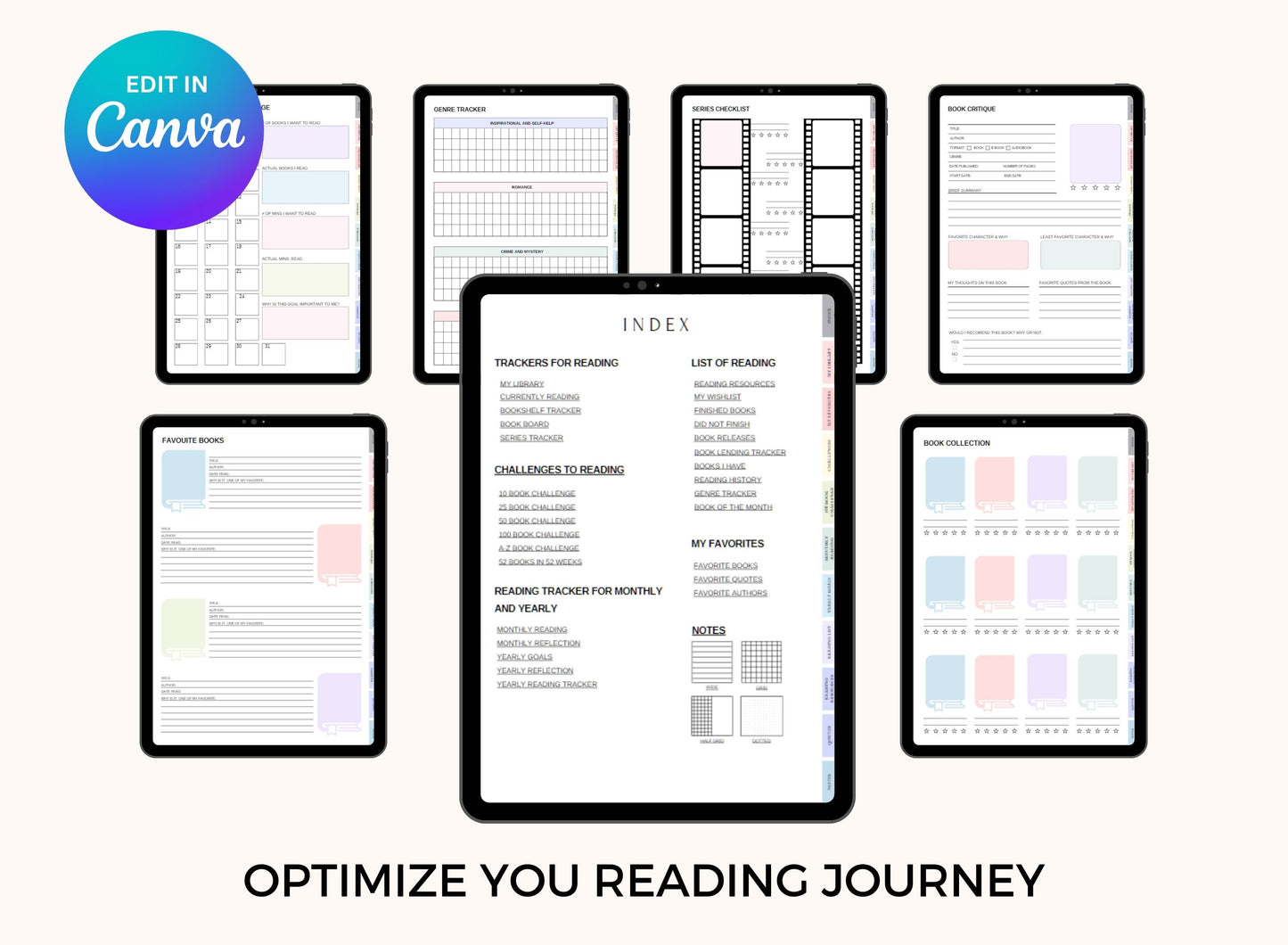 Reading Journal PLR Planner Master Resell Rights