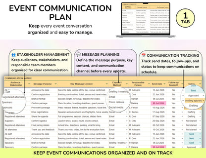Event Planning Business Template, Party Planner, Event Management