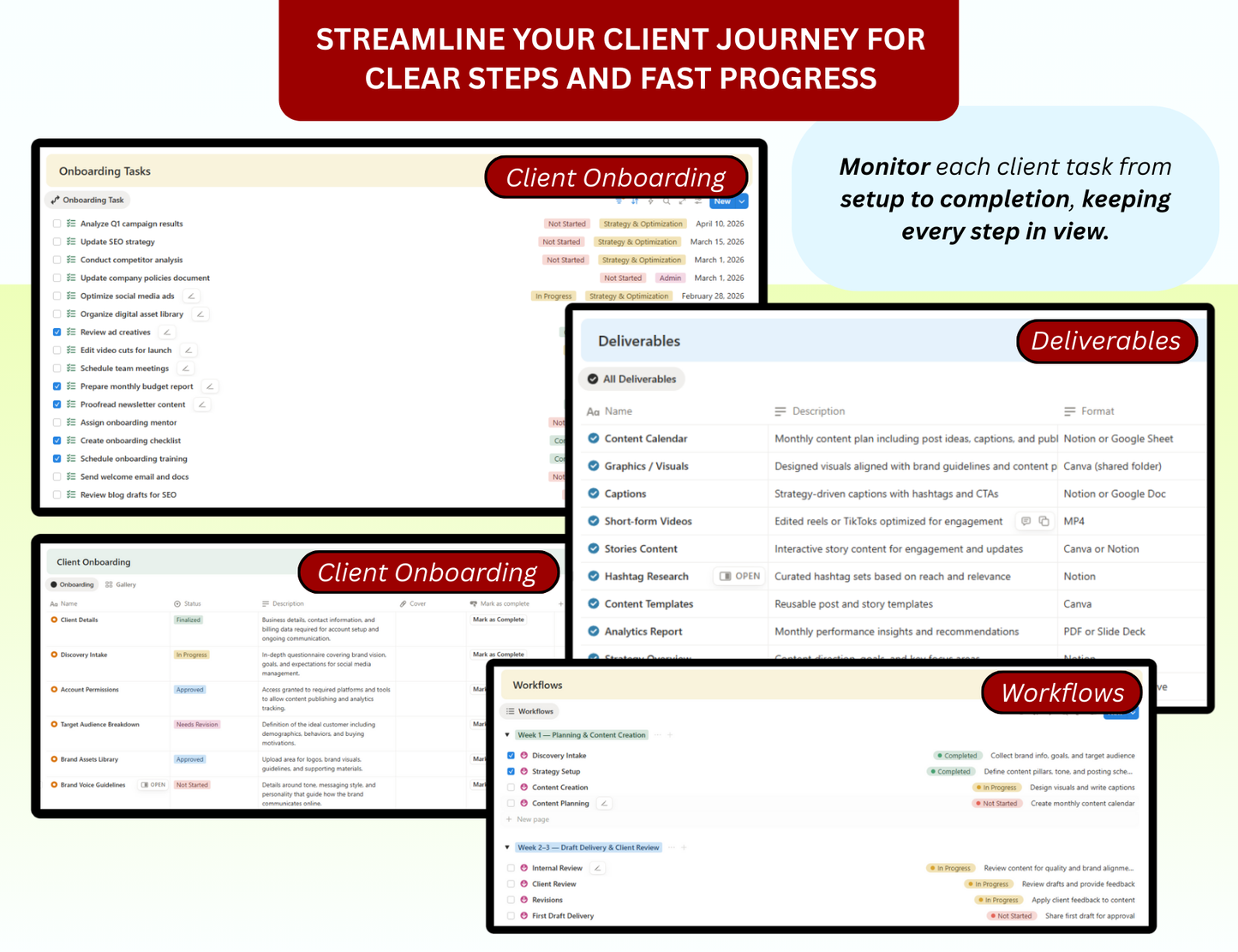 Client Portal Notion Template