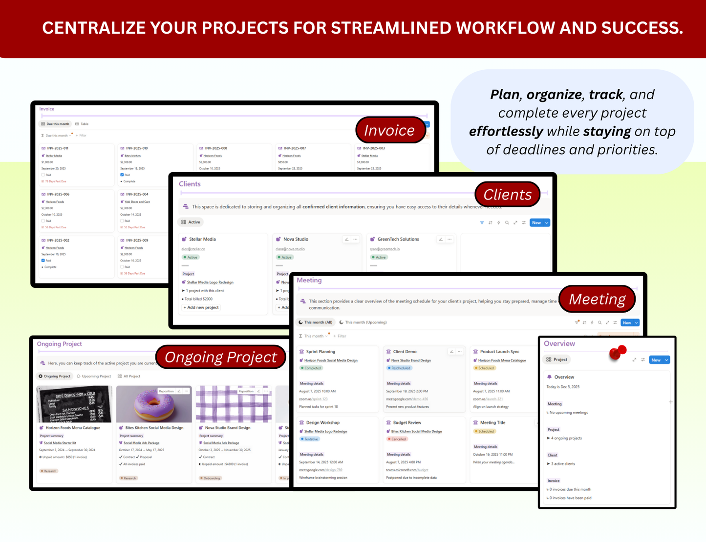 Freelancer Notion Planner