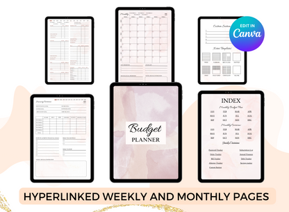 PLR Resell Budget Planner Digital Budget Planner| BI weekly budget Planner |Digital PLR| Plr Planner, Canva Editable