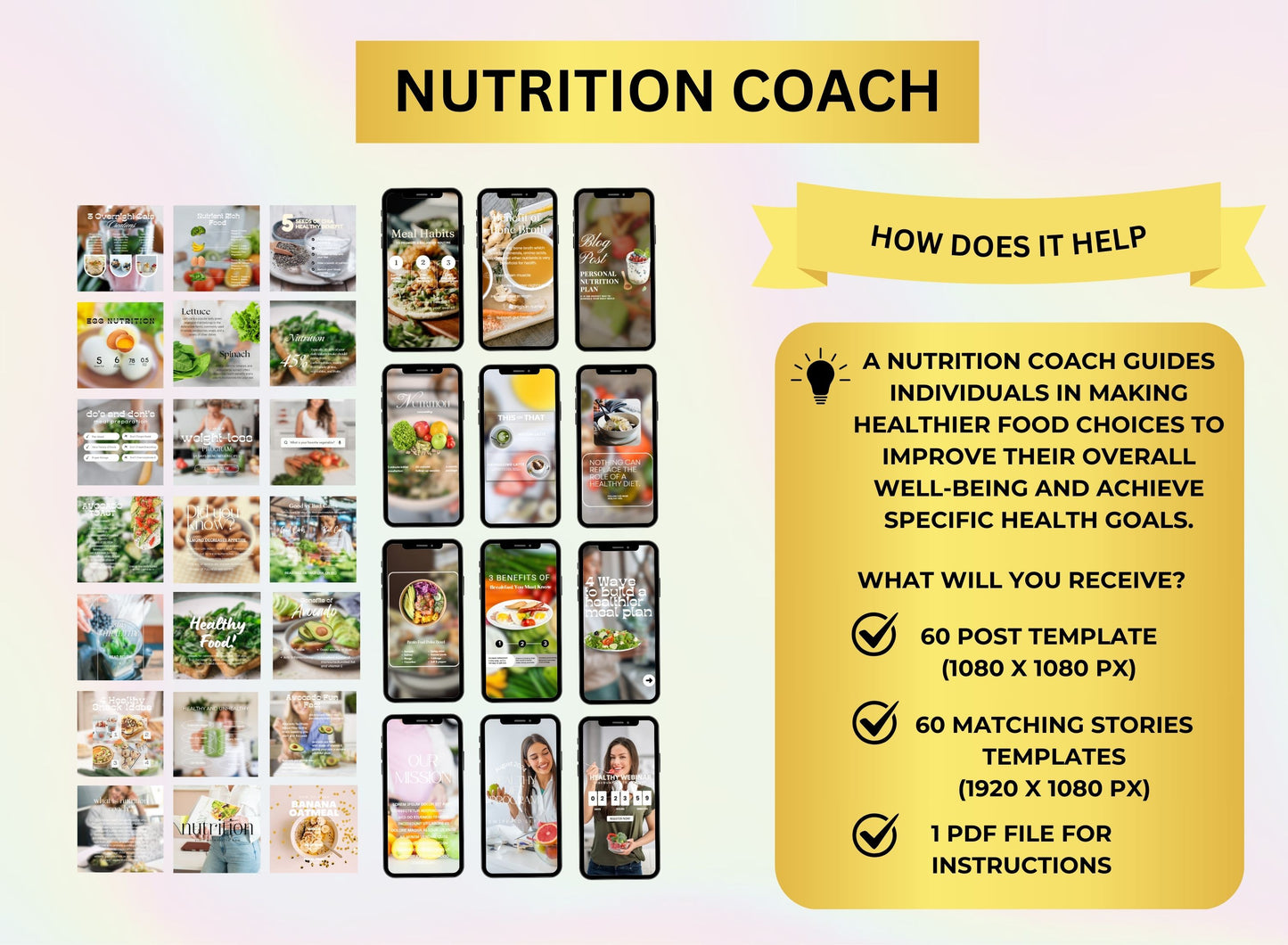 Life Coach Social Media Templates Bundle Master Resell Rights