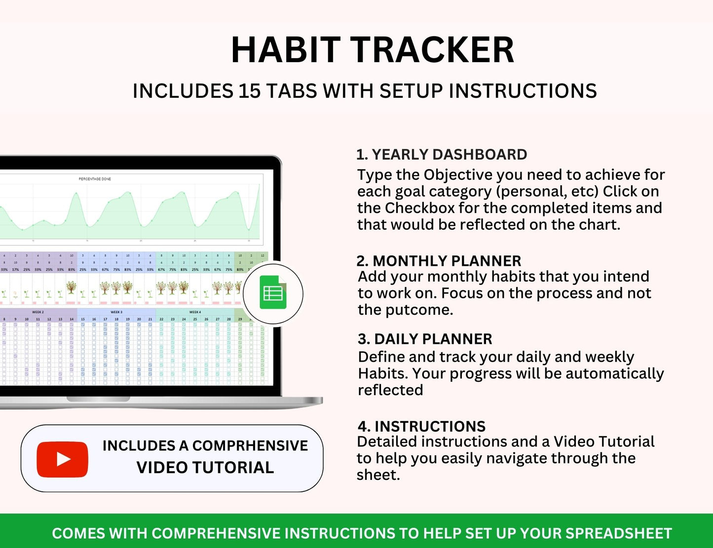 Productivity Spreadsheet Bundle with Master Resell Rights