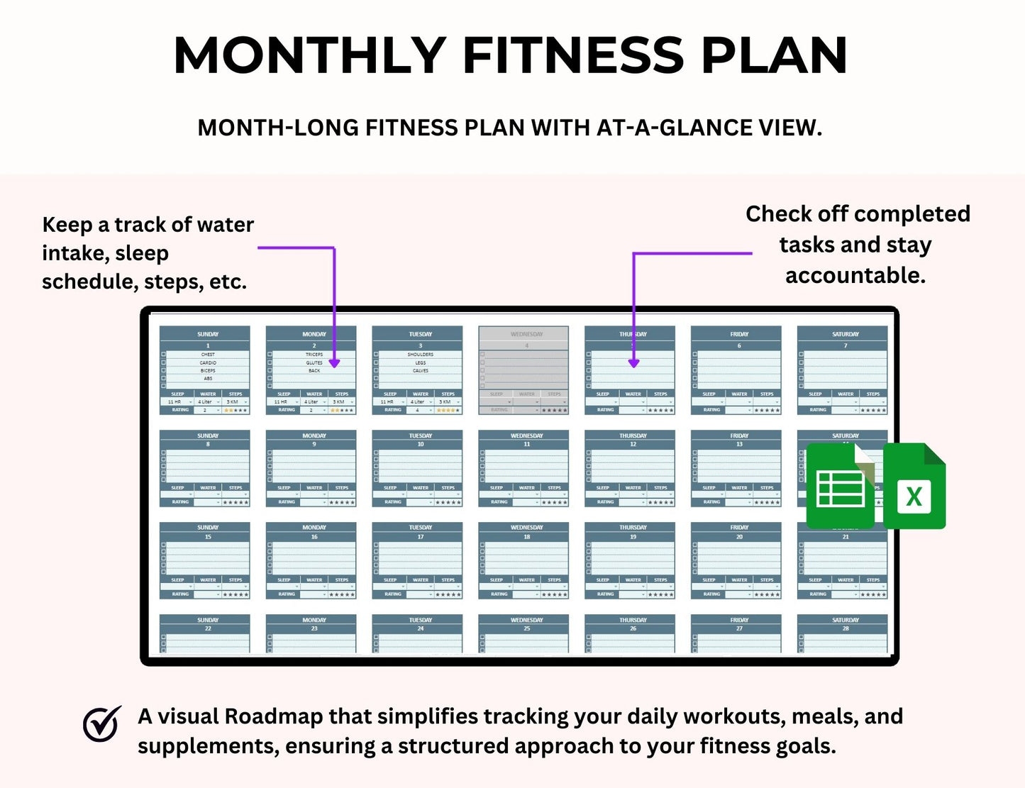 Weight Loss & Fitness Tracker Spreadsheet