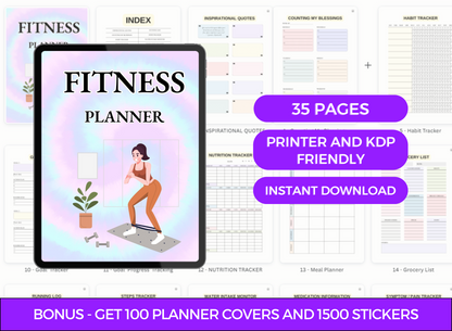 PLR Fitness Printable Planner