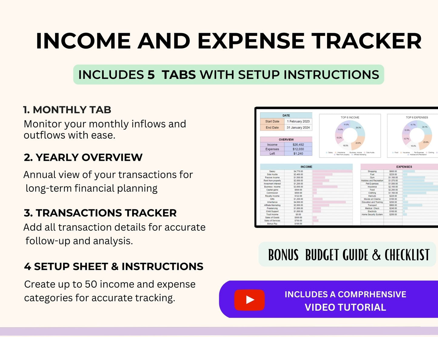Income and Expense Tracker