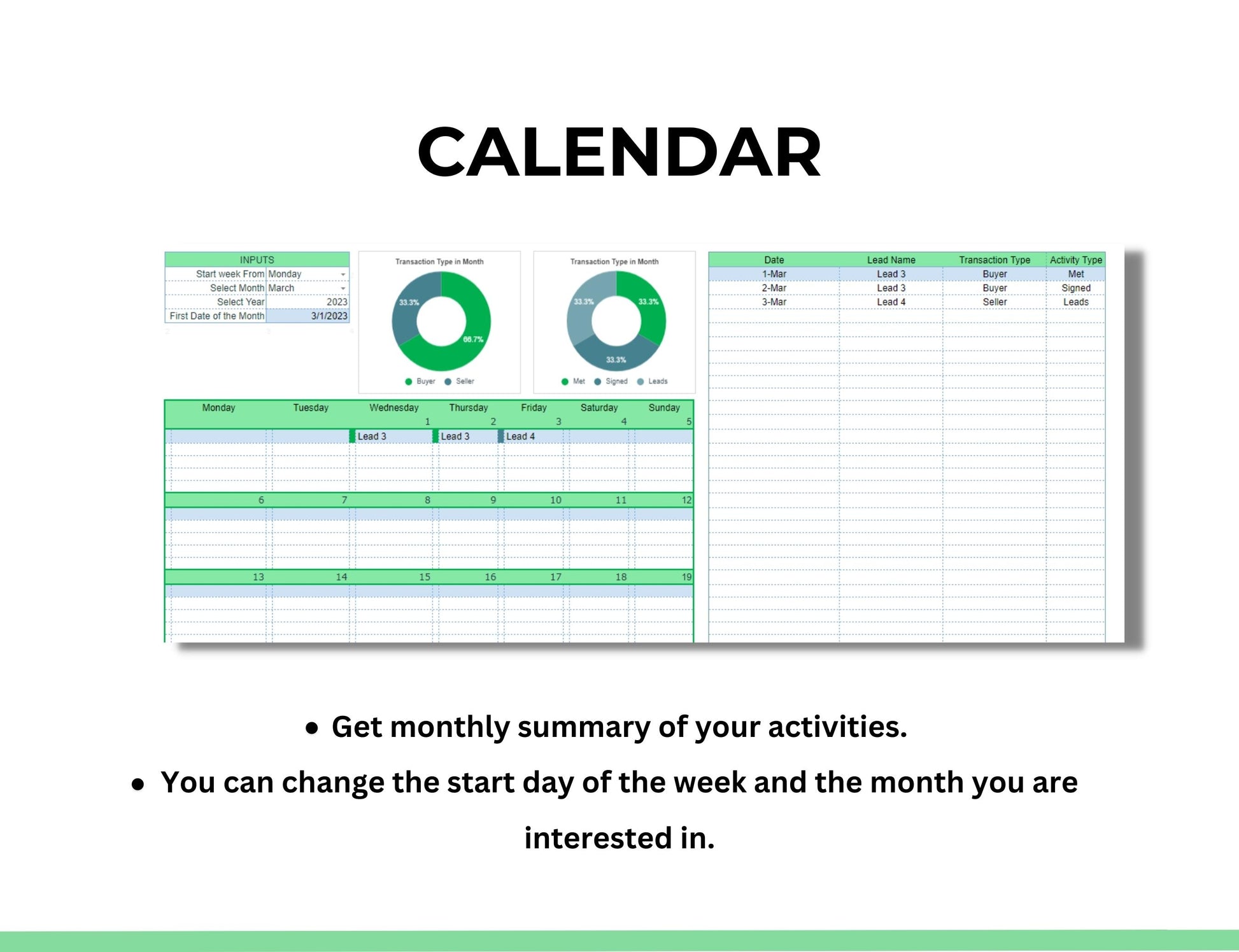 real estate sales tracker