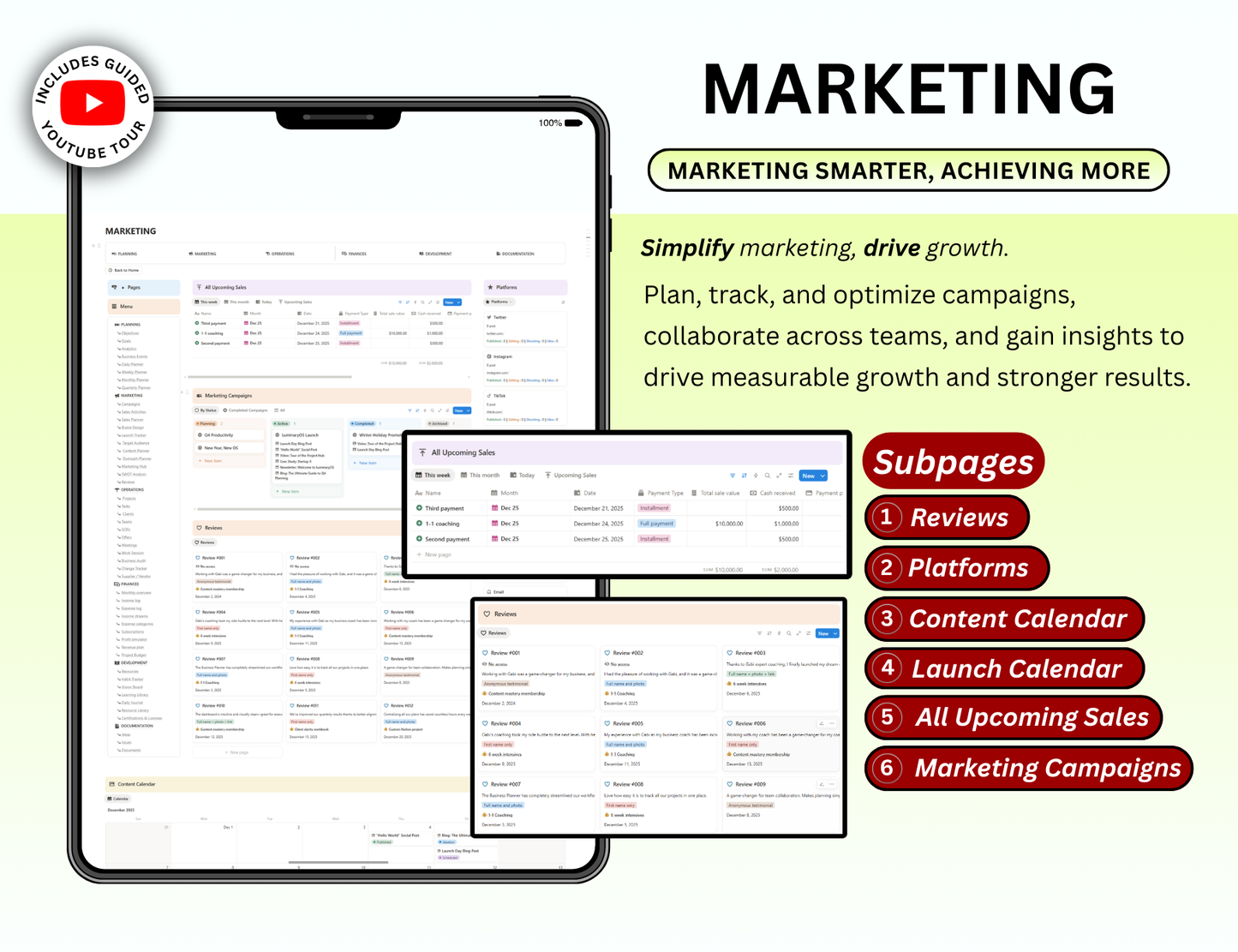 Business Planner Notion Template