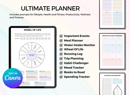 PLR Printable Planner - 100 + Planner Templates