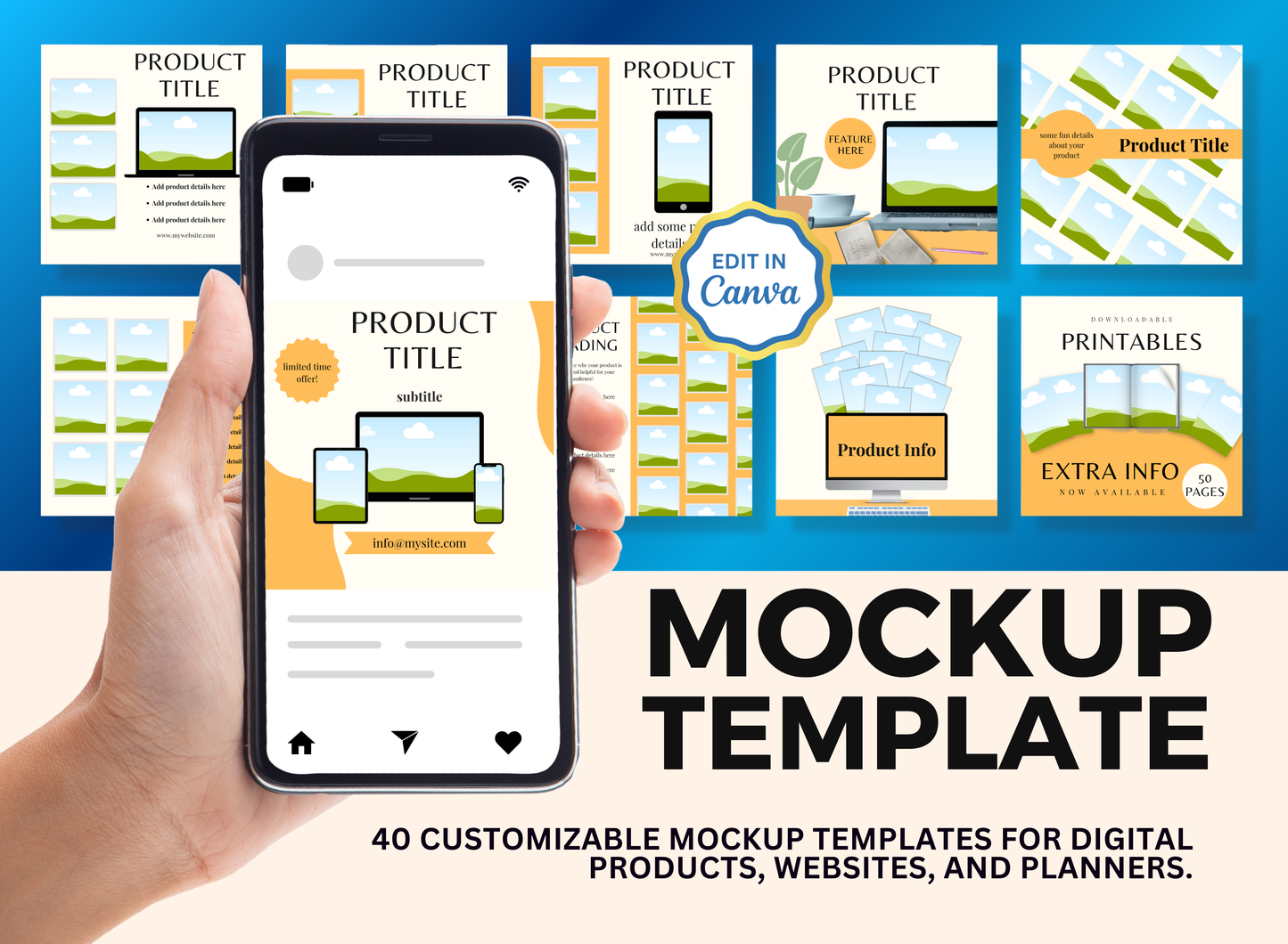 Mockup Template | MRR PLR Ebook