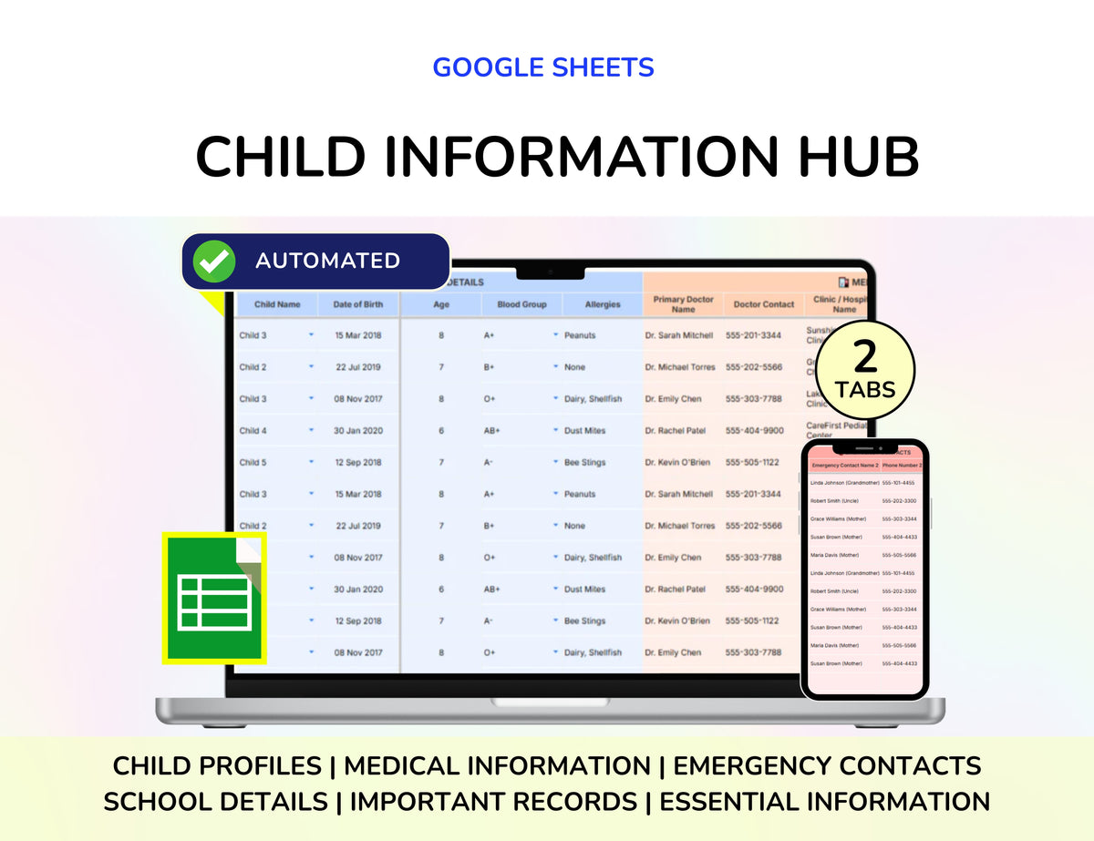 Co-Parenting Planner Bundle Shared Expenses Custody and Call Logs