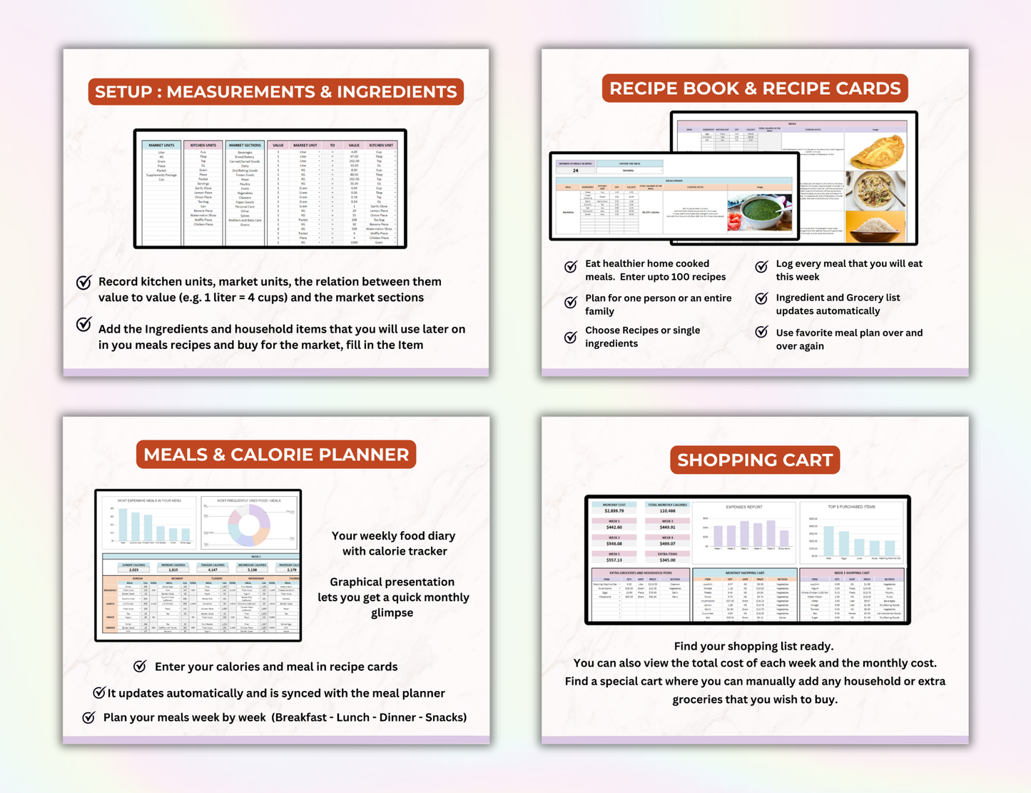 Family Organizer Spreadsheet Bundle Master Resell Rights