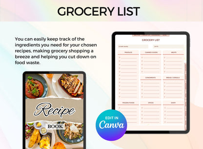 PLR Printable Recipe Journal