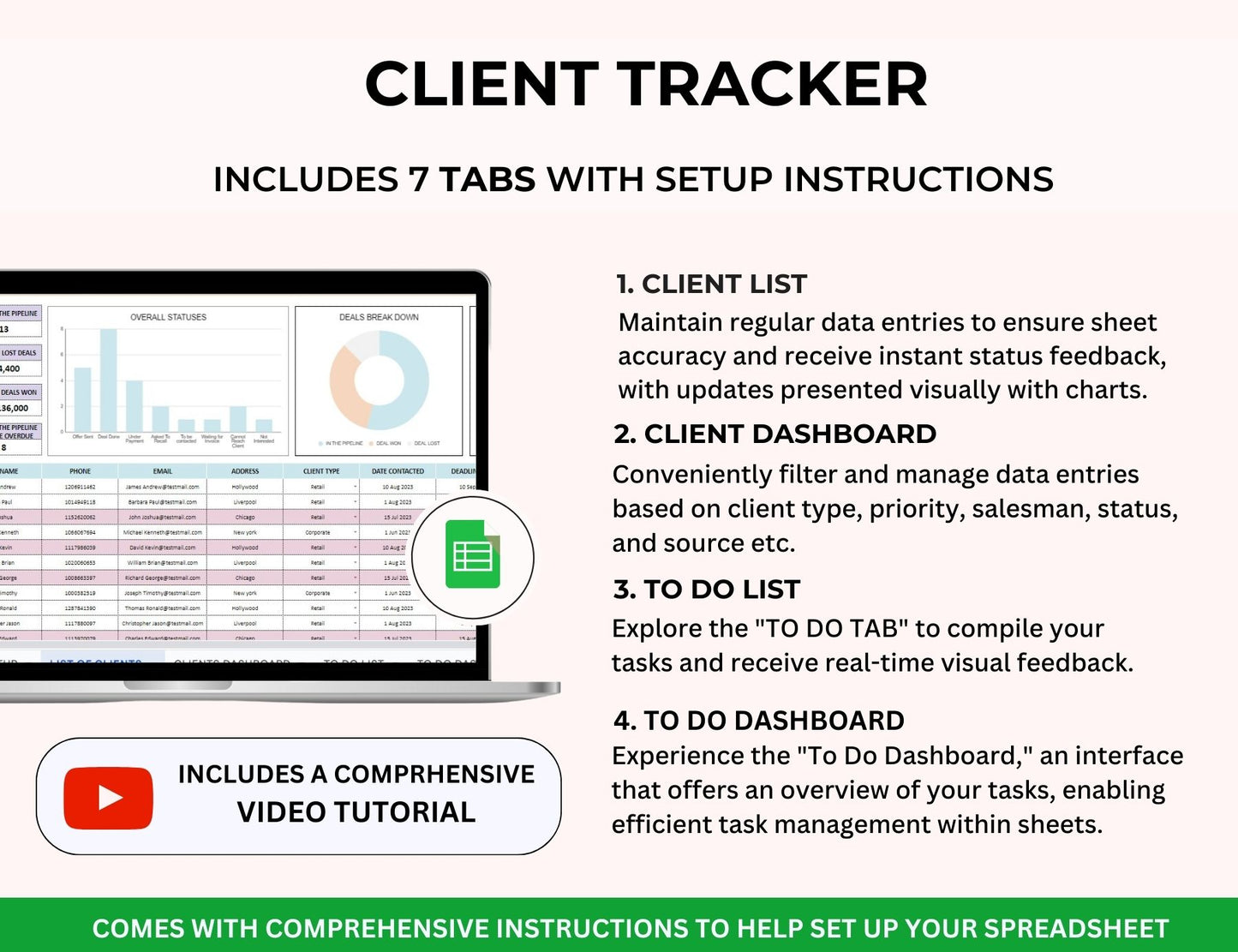 PLR Small Business Spreadsheet CRM, Business Tracker