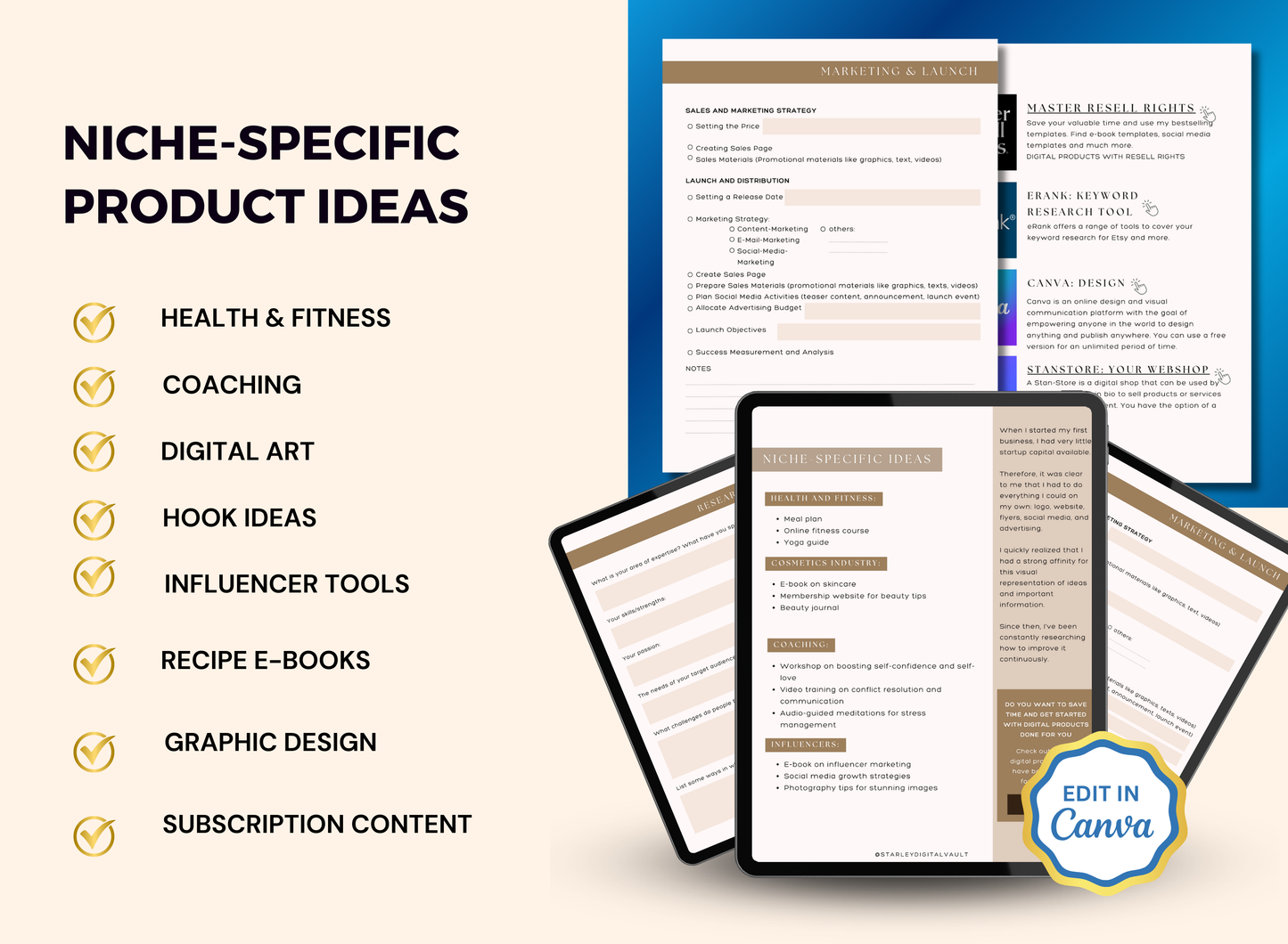 How to Create & Sell Digital Products | MRR PLR Ebook