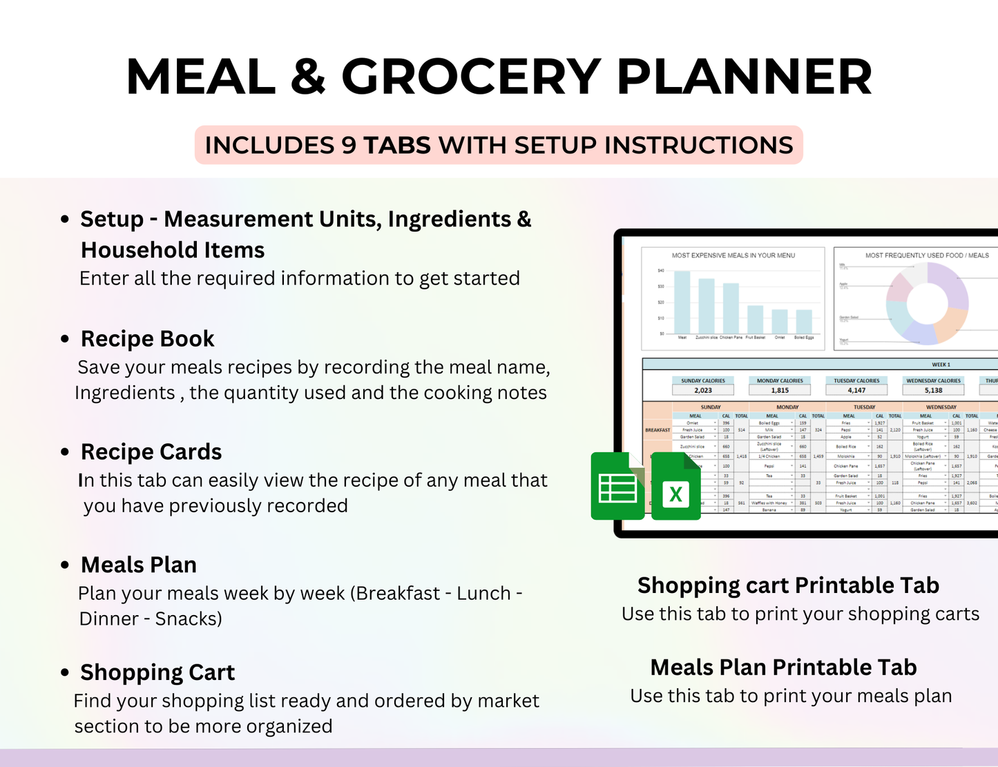 MRR, Mindset Coach Social media posts, Mindset Coach Instagram Templates, meal planning sheet, meal planner spreadsheet, meal plan template google sheets, meal plan google sheets, meal plan excel template, master resell rights, master resale, Life Coaching Templates, Life Coach Templates, instant download, Holistic Coach Posts, Health Coach Instagram Templates, google sheets grocery list template