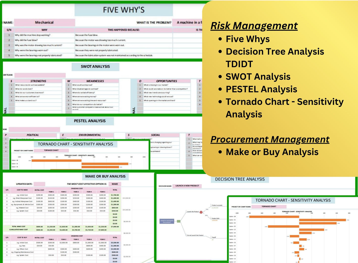 60+ Project Management Excel and PPT templates