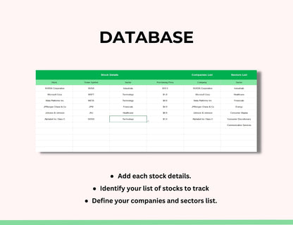 stock portfolio tracker worksheet