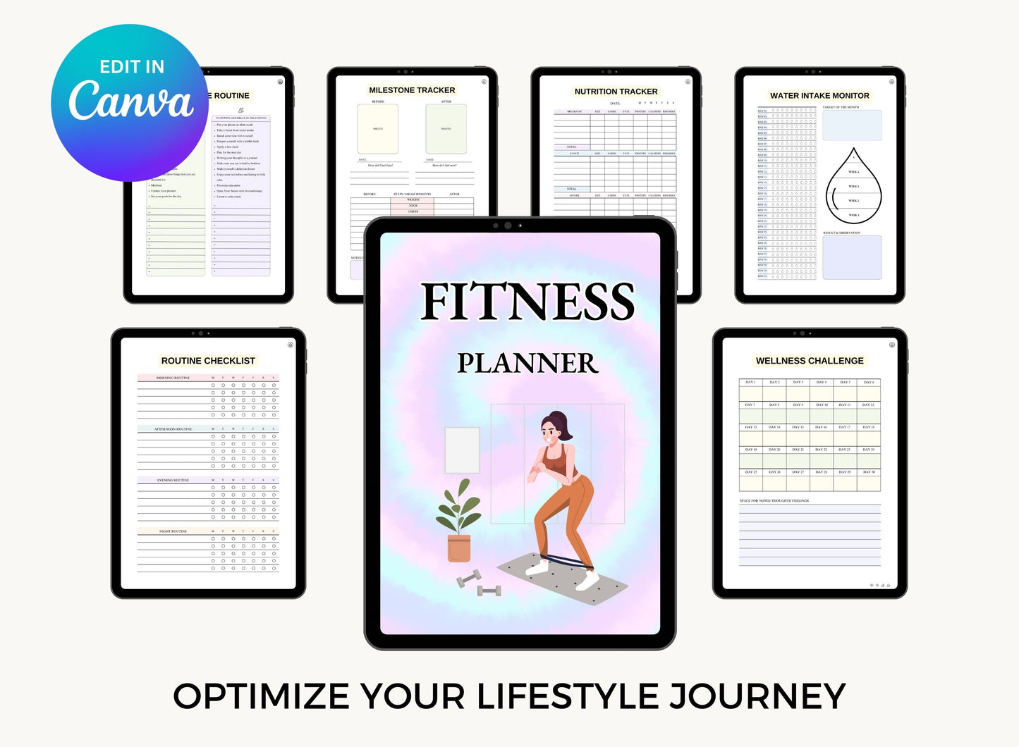 Health & Fitness PLR Planner, Resell Planner, Commercial Planners