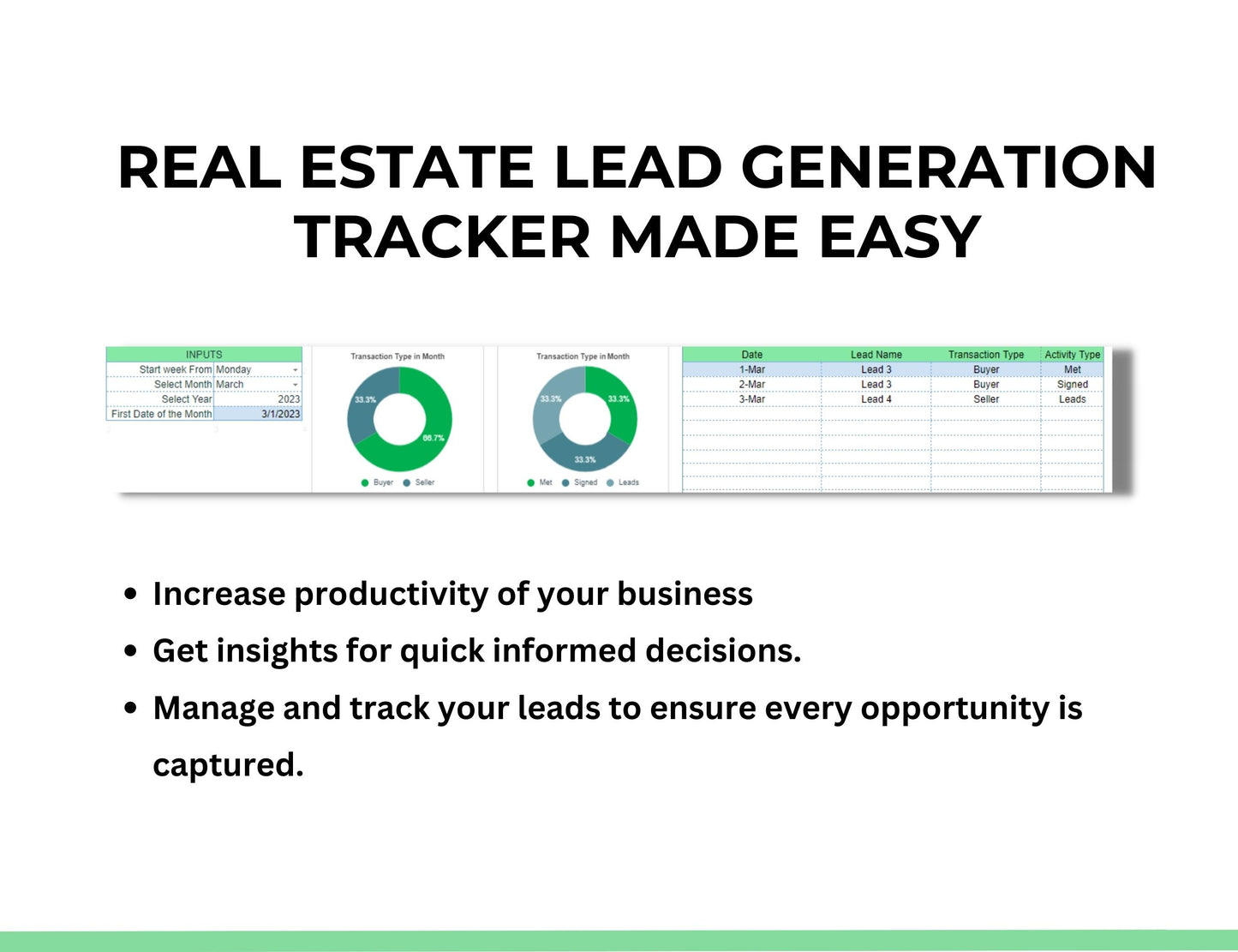 sales lead tracker template