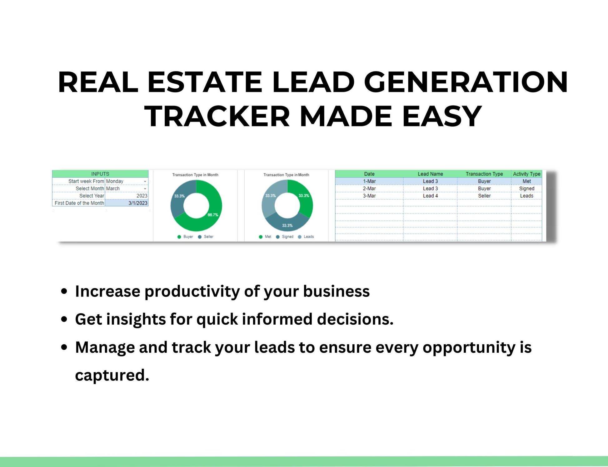 sales lead tracker template