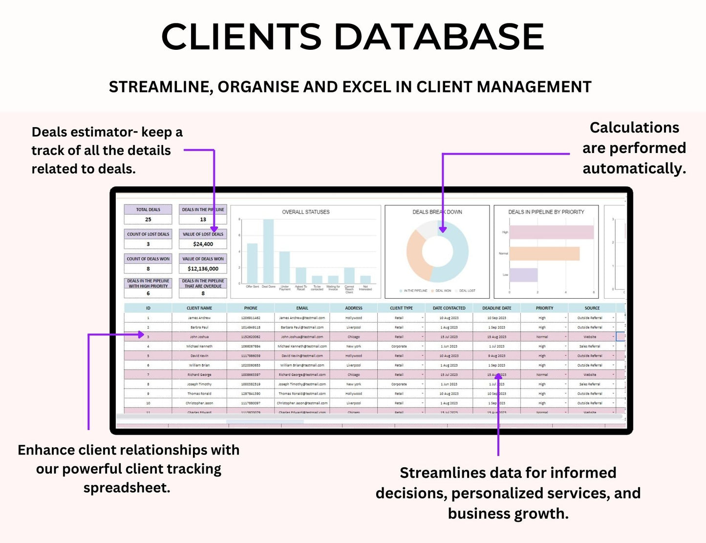 Client Tracker & Lead Management Tracker