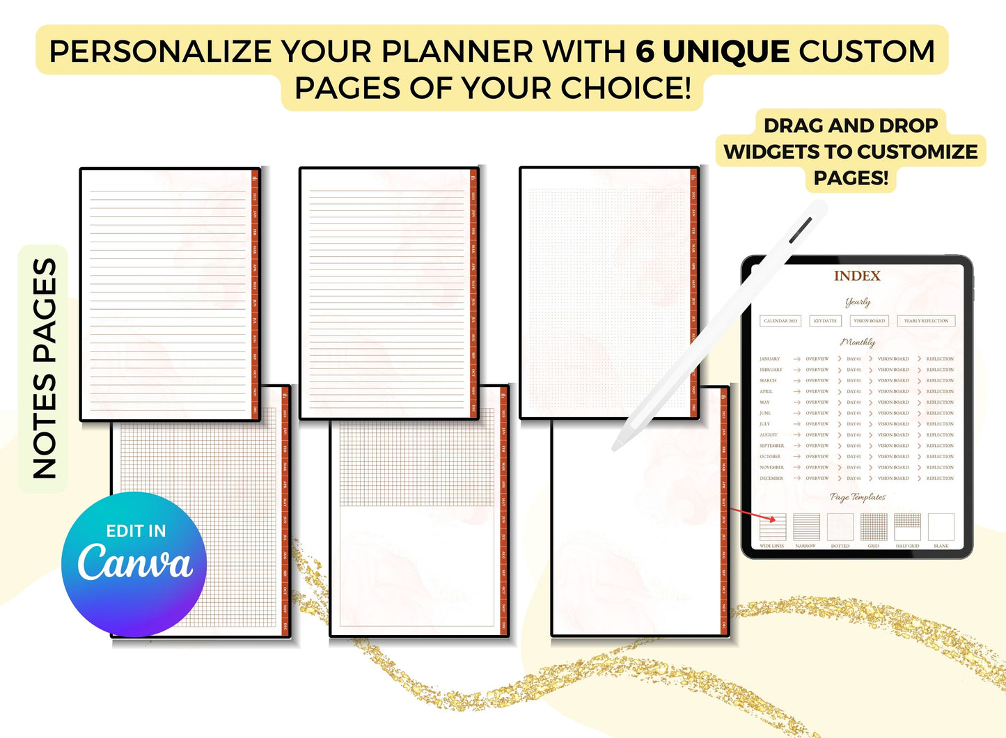 Undated Digital Planner with MRR Rights