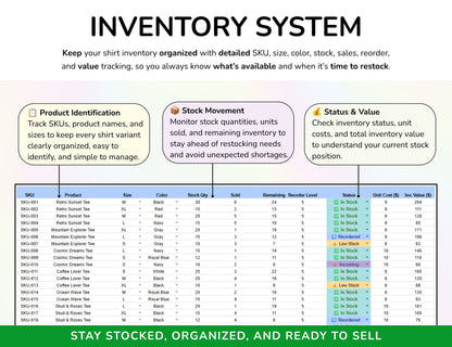 Tshirt Business Clothes Business Planner Log Apparel Templates