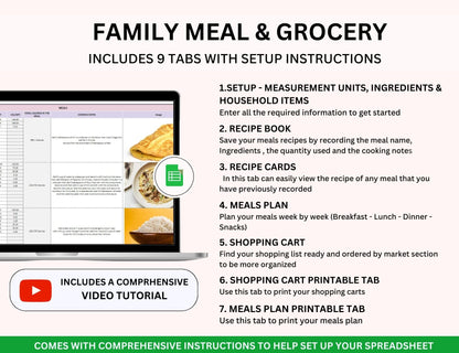 Productivity Spreadsheet Bundle with Master Resell Rights