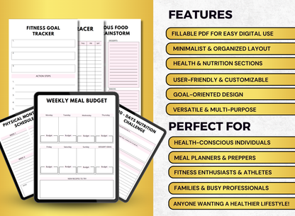 worksheet, workbook, planner, fillable pdf, daily planner, digital planner, fill out pdf, fill out pdf online, best planners, custom planner, editable pdf, pdf fillable form, best online planner, nutrition planner, nutrition workbook, nutrition worksheet, nutrition journal, healthy eating plan, healthy meal plan, healthy food plan, diet planner, workout meal plan, nutrition meal plan, fitness and meal plan, customised meal plan, healthy eating worksheets pdf, making a meal plan, best workout and meal plan